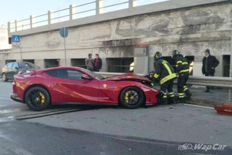 That’ll buff out - Italian keeper’s Ferrari 812 Superfast destroyed while being sent for wash 02