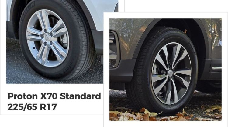 How much does Proton X70’s 19-inch tyres cost?