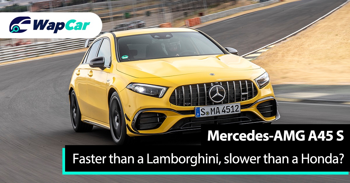 Mercedes-AMG A45 S is faster than a Lamborghini on the Nurburgring, but slower than a Honda Civic?