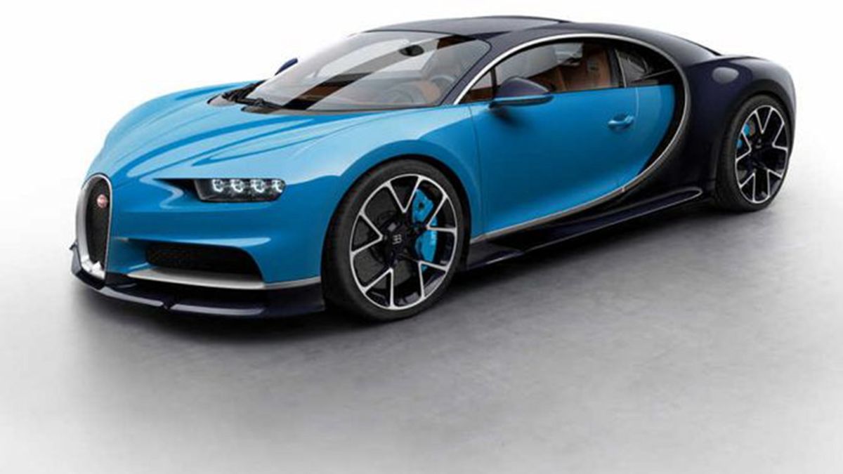 Bugatti Chiron Dark Blue and Light Blue