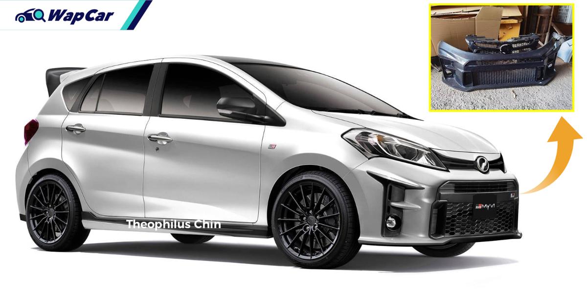 Can't afford a GR Yaris? Then grab this GR bodykit for your Perodua Myvi! 01