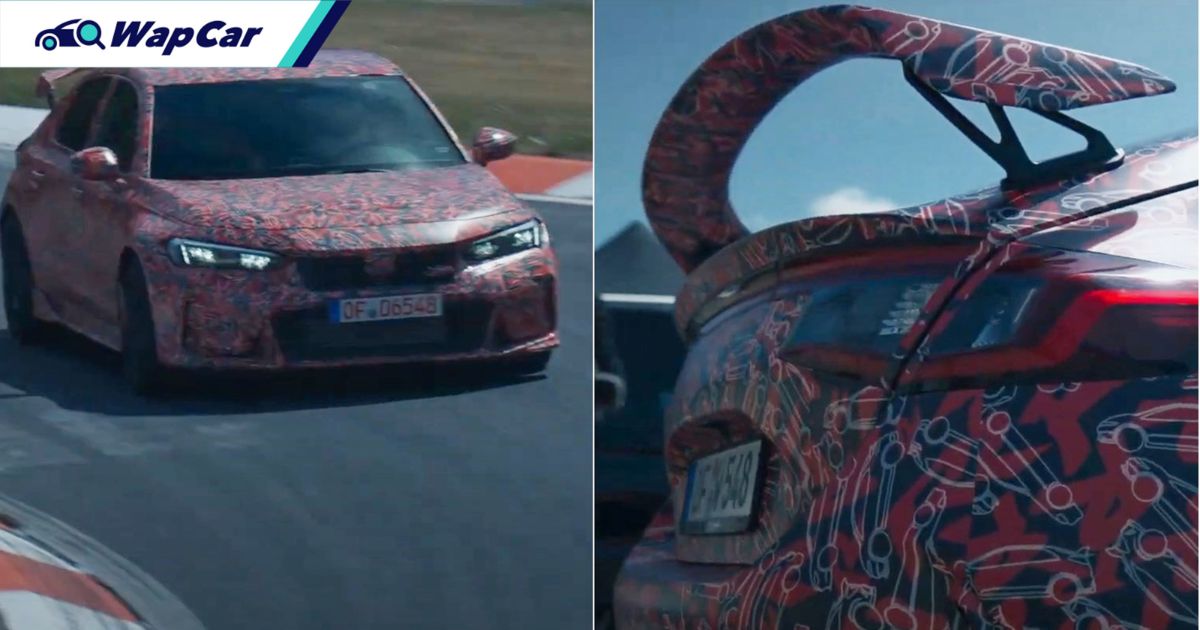 2023 Honda Civic Type R bares its big wing and triple exhausts; debuts this summer 01