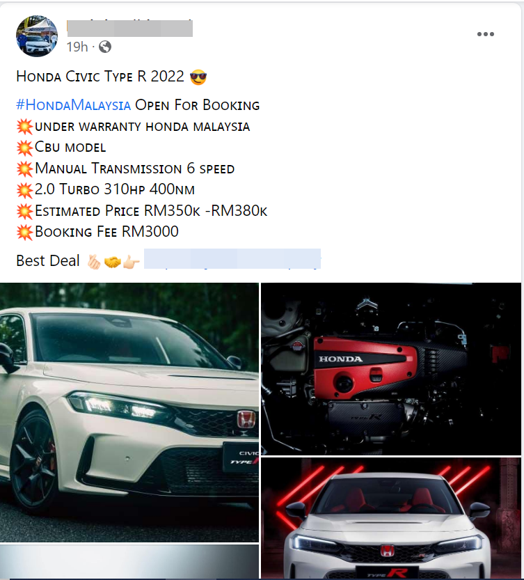 2022 Honda Civic Type R (FL5) open for booking at RM 350k? Honda Malaysia rubbishes claims 02