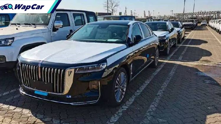 Hongqi H9 spotted in Japan shipping port, awaiting regulatory approval