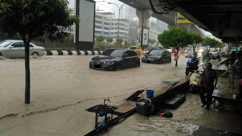 Flash flood in Kuala Lumpur 