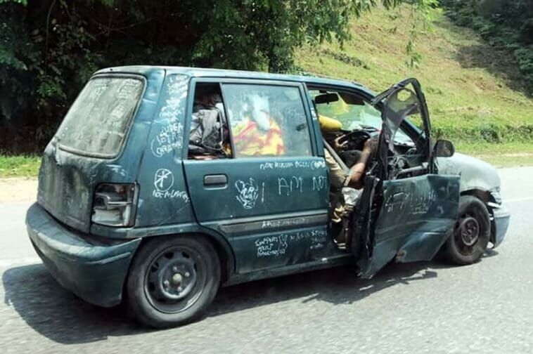 Legendary trashed up Perodua Kancil makes a return to the streets! 02
