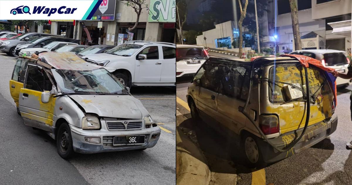 Legendary trashed up Perodua Kancil makes a return to the streets! 01