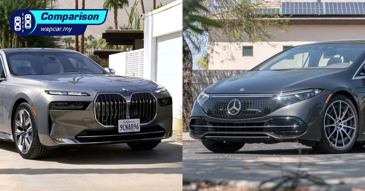 14 photos comparing the G70 BMW i7 against 2023 Mercedes-Benz EQS, which is your pick? 01