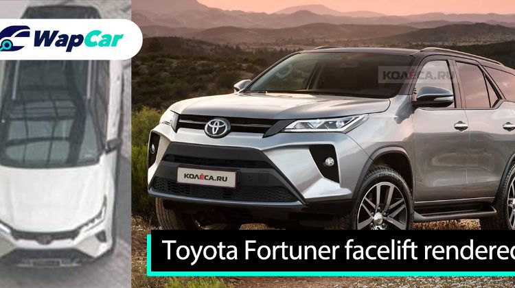 New 2020 Toyota Fortuner facelift rendered