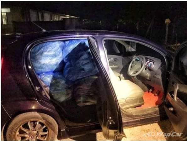380 kg daun ketum disumbat dalam Perodua Myvi untuk seludup 02