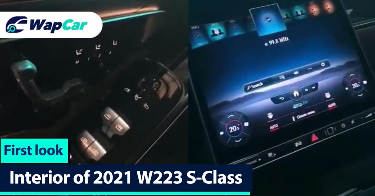 See the interior of the 2021 W223 Mercedes-Benz S-Class in action 01
