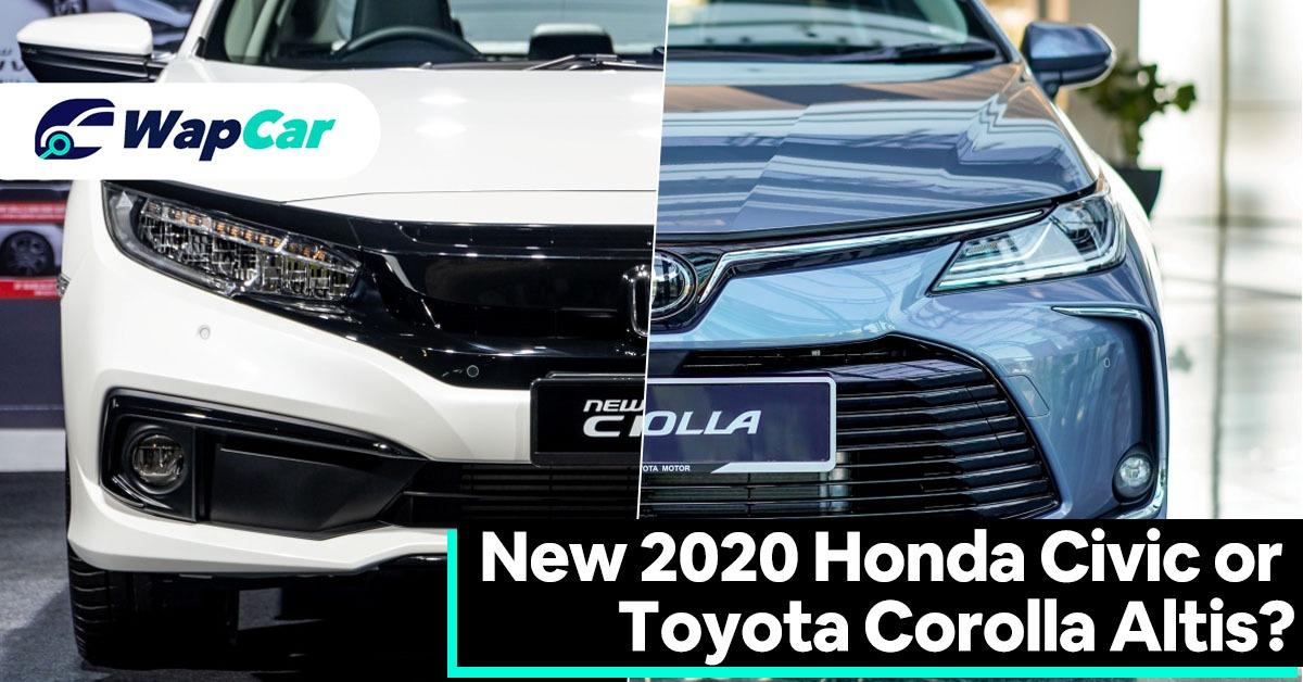New 2020 Honda Civic (FC) vs Toyota Corolla Altis – Specs comparison 01