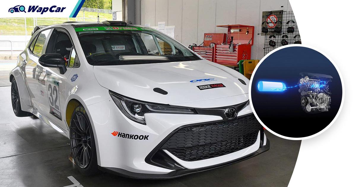 Listen to this hydrogen-burning engine driven Toyota Corolla race car vroom by 01
