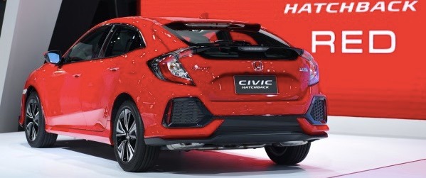 Red-hot: New Honda Civic Red Hatchback 01