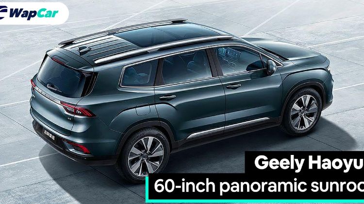 Geely Haoyue: XXXL-sized Proton X90 with 60” sunroof, 1.5T & 1.8T engines