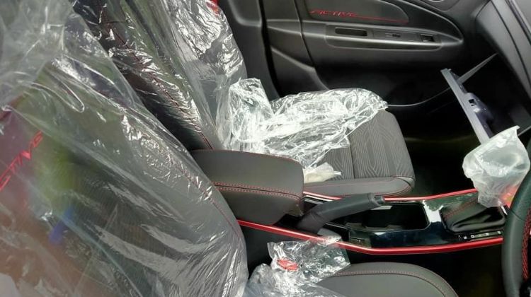 More leaked photos of all-new 2021 Proton Iriz Active. Red seatbelts!