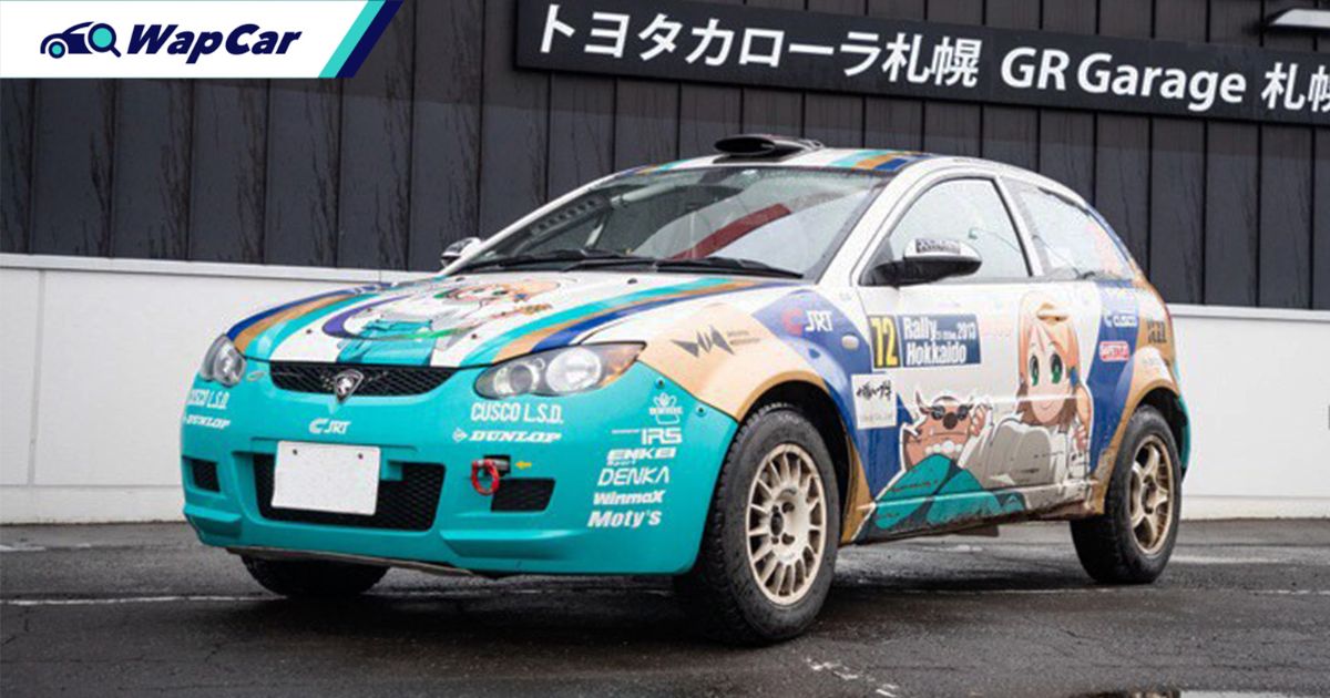 This Japanese man dailies a Proton Satria Neo rally car, resplendent with  an anime waifu | WapCar