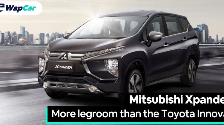 The 2020 Mitsubishi Xpander's 2,775 mm wheelbase is more than the Toyota Innova's