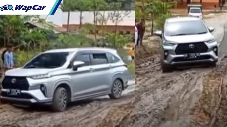 Toyota Veloz has trouble tackling muddy roads; Outshined by Axia-based MPV Toyota Calya