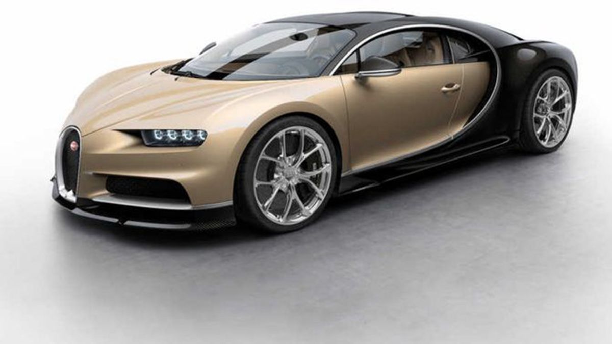 Bugatti Chiron Exposed Carbon Fiber With Champagne