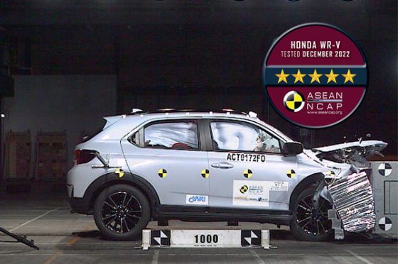 A mini HR-V, Malaysia-bound Honda WR-V awarded 5-star ASEAN NCAP crash test rating