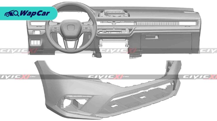 Leaked! This is how the interior of the 11th gen 2022 Honda Civic will look like