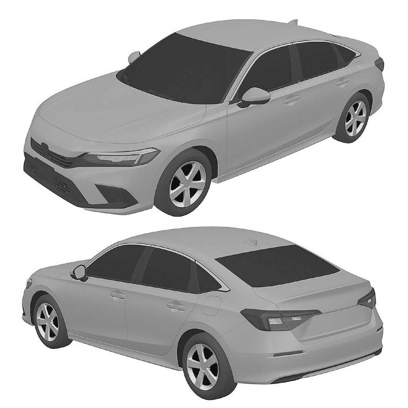 2022 Honda Civic 11th gen rendered, looks like the Accord? 02