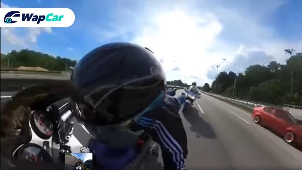 Watch: Police cuts short Mat Rempit’s Superman career caught on 360-camera 01