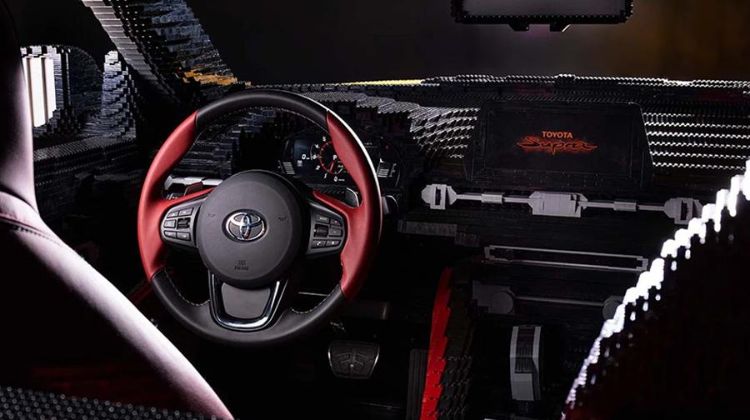This life-size Toyota GR Supra made out of Lego can actually run…up to 28 km/h only