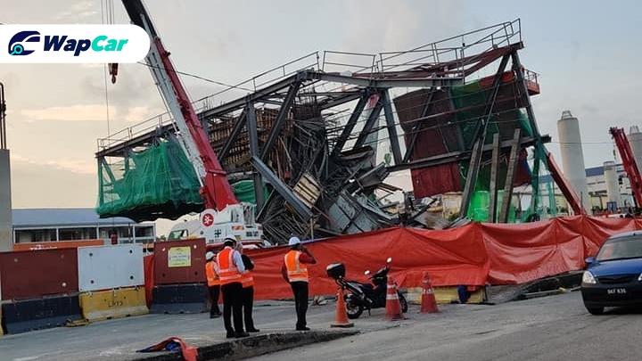 LRT 3 structure collapsed in Klang forces 5-day road closure 01