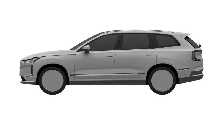 Next-gen all-electric (EV) 2023 Volvo XC90 shown in leaked patent images