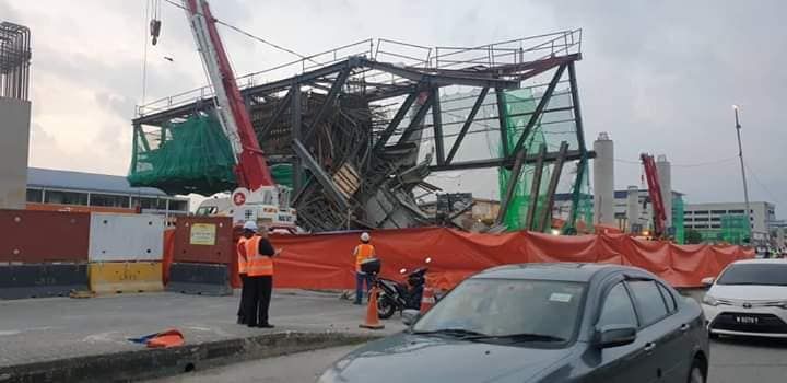 LRT 3 structure collapsed in Klang forces 5-day road closure