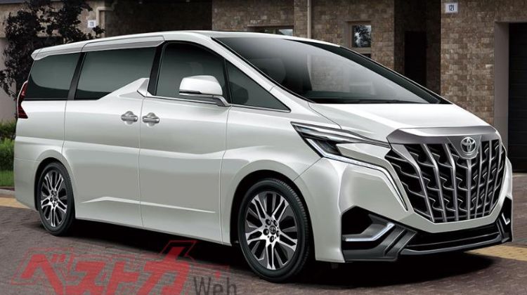 Scoop: 2022 Toyota Alphard rendered with missing Alphard logo and imposing grille