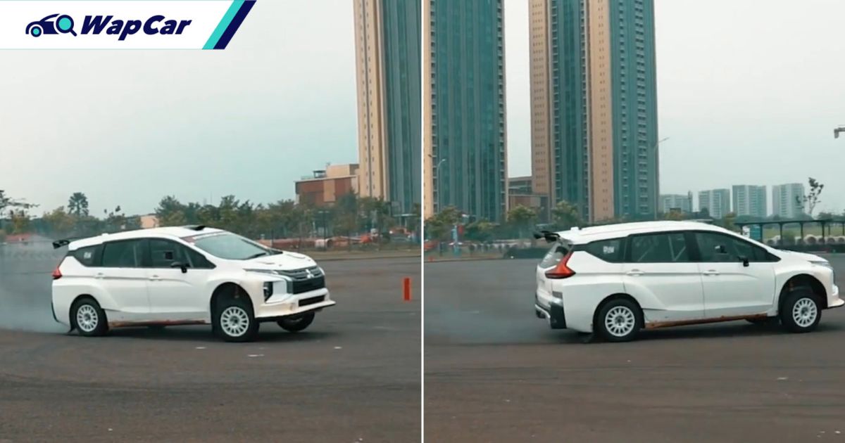 Not just for show, watch this rally-bred Mitsubishi Xpander drift around a course in Indonesia 01
