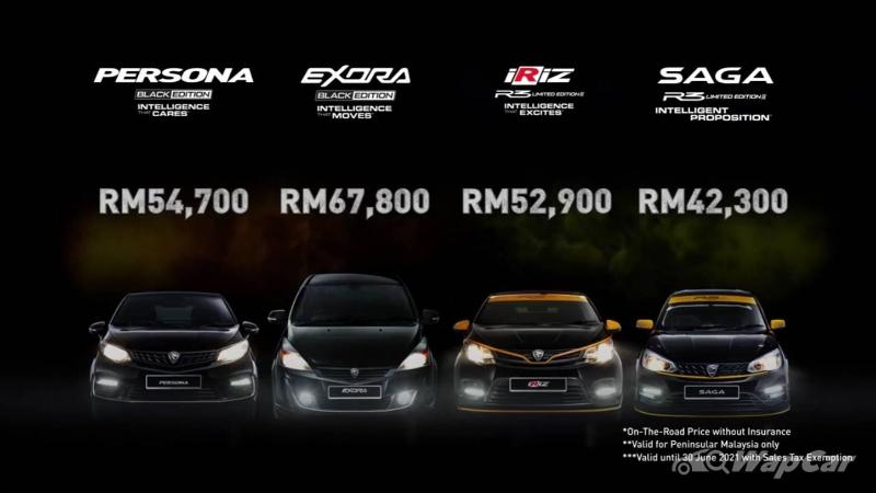2021 Proton Iriz & Saga R3 Limited Edition, Persona & Exora Black Edition launched in Malaysia 02