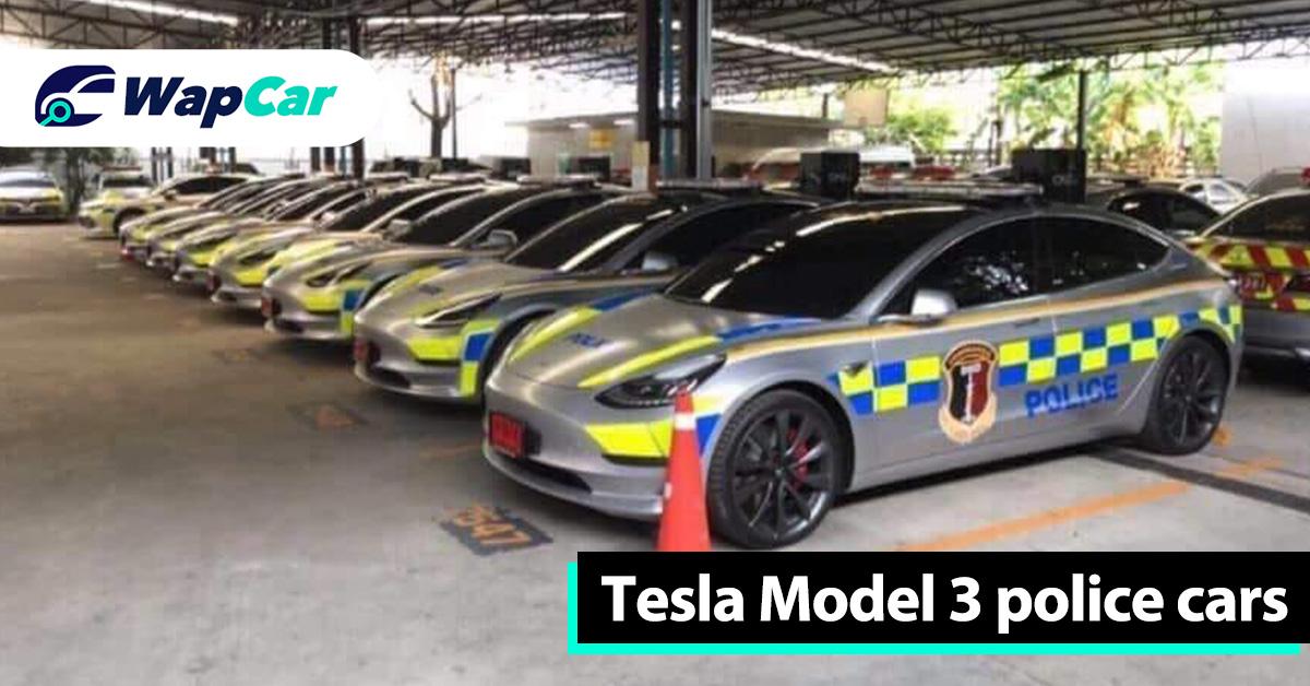 Royal Thai Police adds Tesla Model 3 to their fleet 01