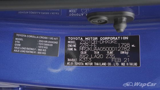 2021 Toyota Corolla Cross 1.8G Others 006