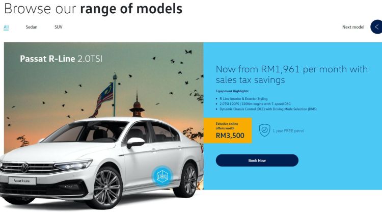 Up to RM 5k off when you buy a VW Passat