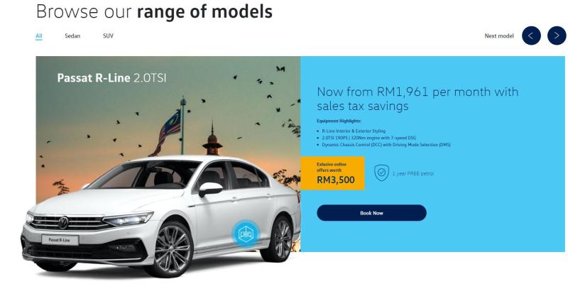 Up to RM 5k off when you buy a VW Passat 02