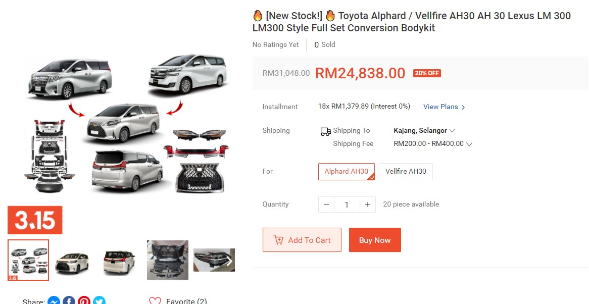 Hanya RM 25k untuk ‘convert’, inilah cara mudah nak kenal Lexus LM ‘ori’ dari Alphard / Vellfire “Sajat”
