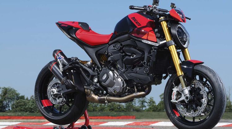 Ducati Monster SP (2023) dipertontonkan, fork Ohlins, Brembo Stylema, ekzos Termignoni!