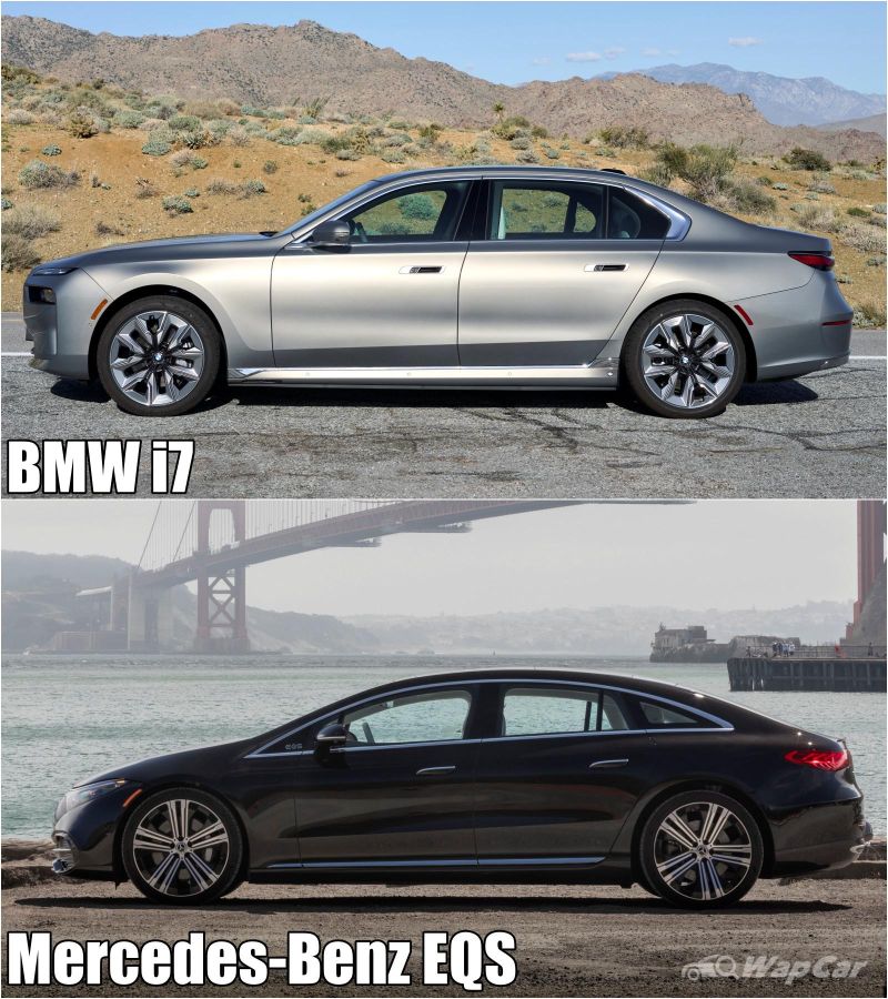 14 photos comparing the G70 BMW i7 against 2023 Mercedes-Benz EQS, which is your pick? 02
