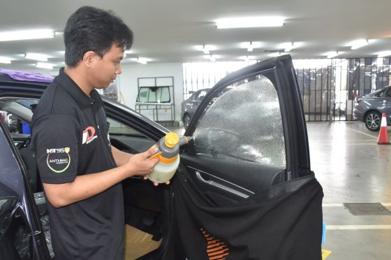 To avoid fried electronics, Proton now has its own window tint installation centre