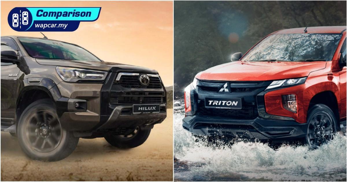 New 2021 Mitsubishi Triton Athlete vs Toyota Hilux Rogue: battle for the best pick-up truck 01