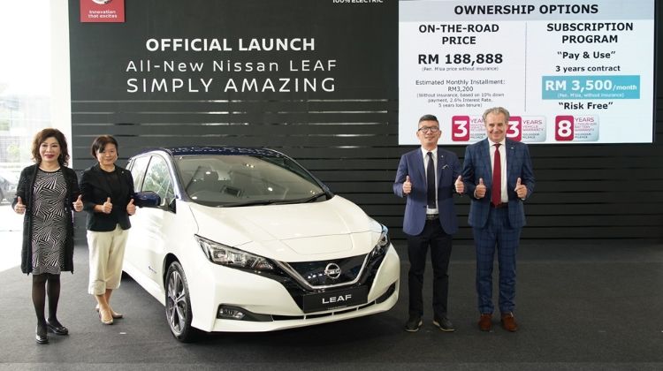 Second generation Nissan Leaf launched in Malaysia – RM 188,888