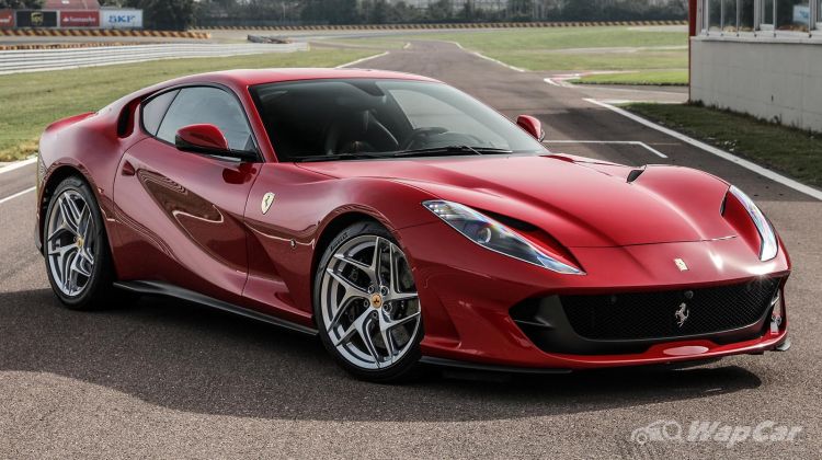 Ferrari 812 almost takes out cyclist, crashes Superfast into guardrail instead