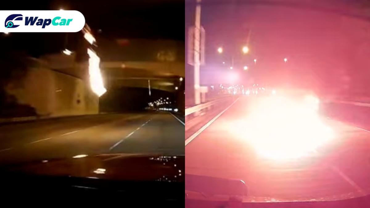 Malaysian driver avoids Molotov cocktail 