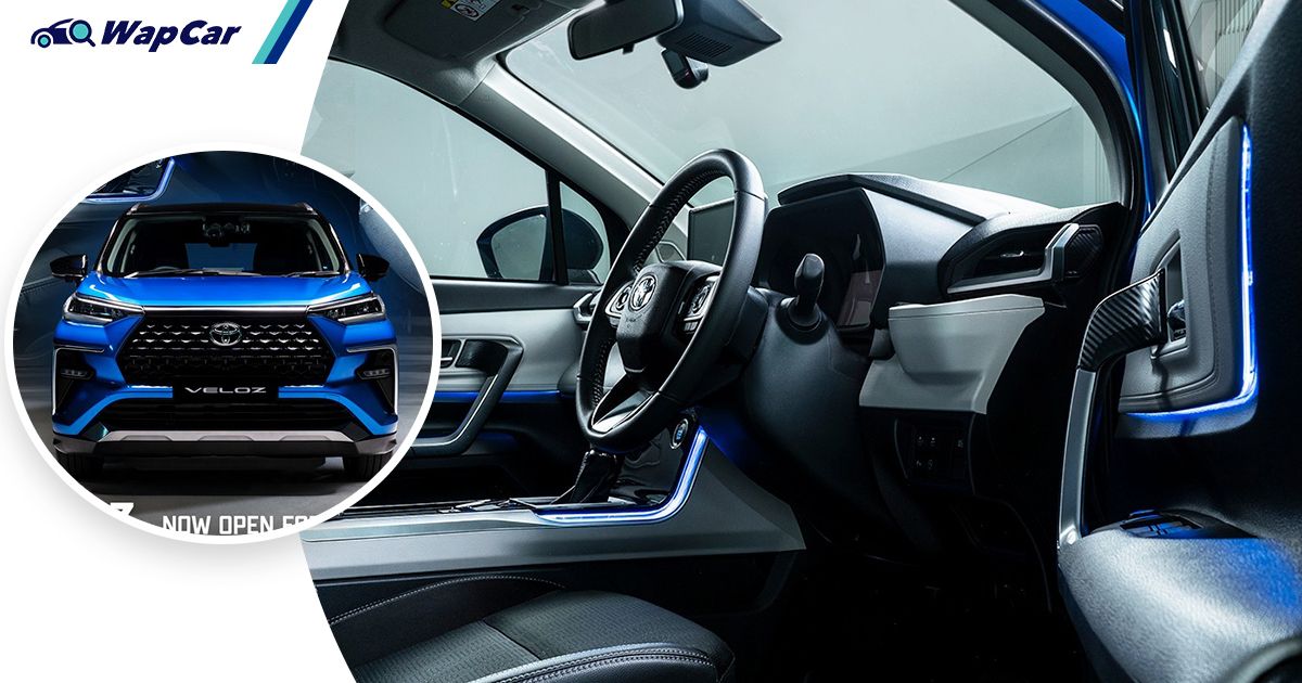 All-new 2022 Toyota Veloz interior revealed! LED ambient lights throughout the cabin 01