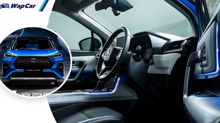 All-new 2022 Toyota Veloz interior revealed! LED ambient lights throughout the cabin