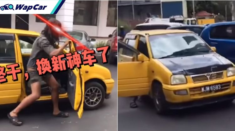 He’s back with yet another thrashed-up Perodua Kancil! Where does he keep getting them?